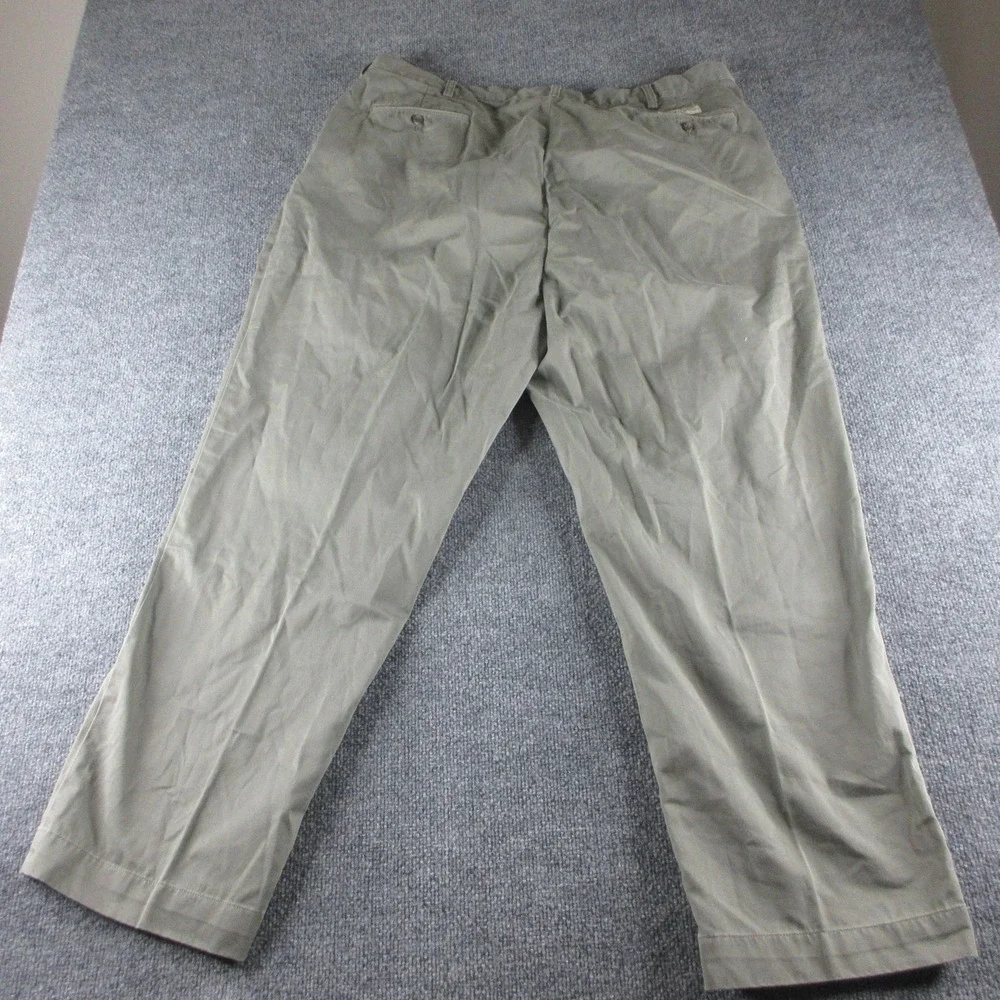 Polo Ralph Lauren Pants Mens 42x30 Green Relaxed Fit Pleated Chino Straight